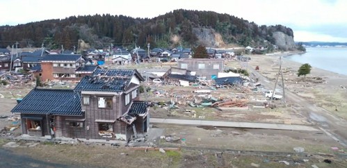 圖17、鵜飼地區受海嘯侵襲情形(資料來源：DPRI，2024/02攝)[10]