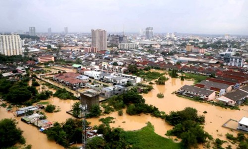 圖2、2025 年 11 月 26 日泰國南部宋卡府合艾市淹水狀況