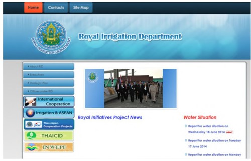 圖13、皇家灌溉部網站(https://www.rid.go.th/eng/ )