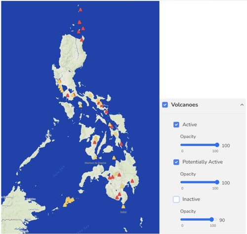 圖 17、菲律賓火山危害圖(資料來源：UP NOAH)