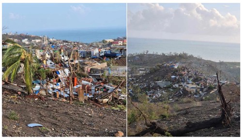 圖2、法屬馬亞特島奇多熱帶氣旋事件後12月15日環境照片