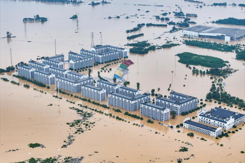 圖2、中國廣西洪水災情圖