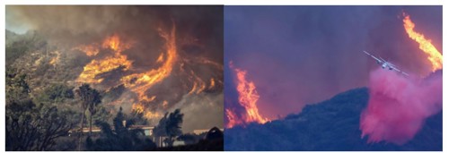 圖2、2025年1月加州遭受野火肆虐衝擊情況