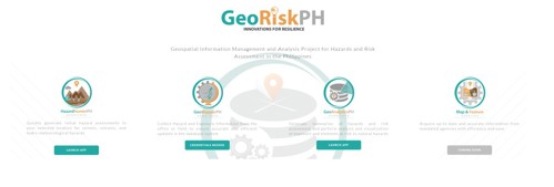 圖 21、菲律賓危害和風險評估的地理空間資訊管理和分析平台(資料來源：PHIVOLCS)